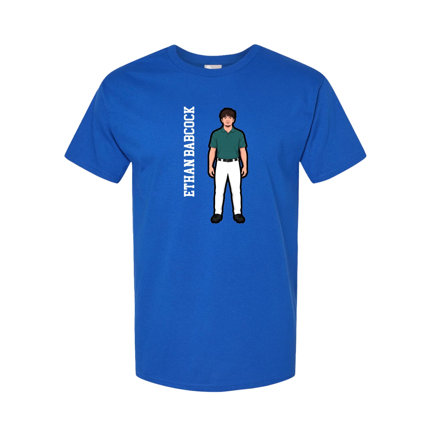 Tee — Name Vertical in Royal
