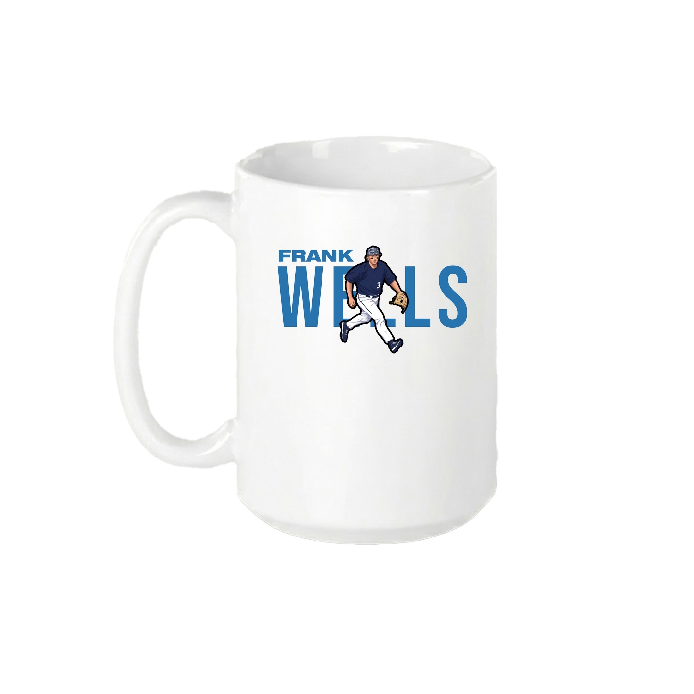 15oz Coffee Mug — Player Name in White