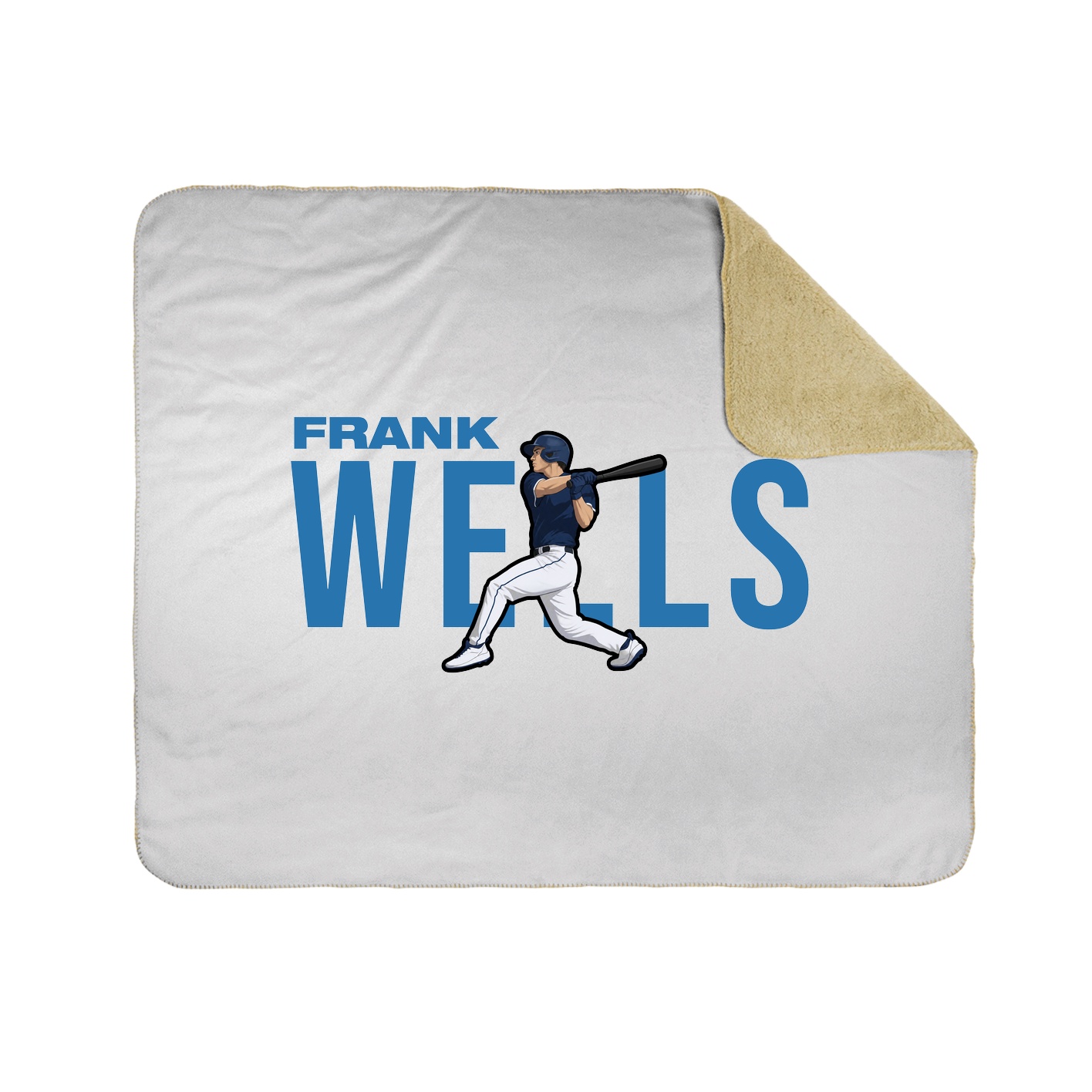 Throw Blanket — Player Name in White