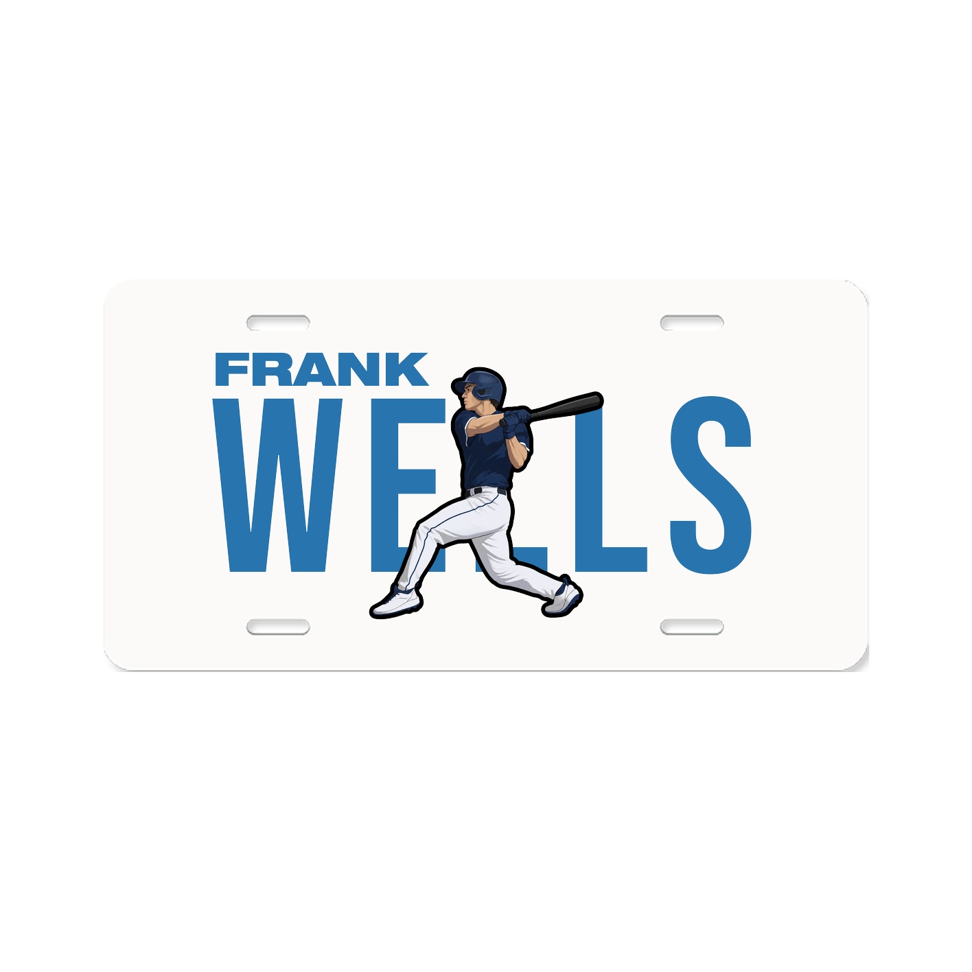 License Plate — Player Name in Classic
