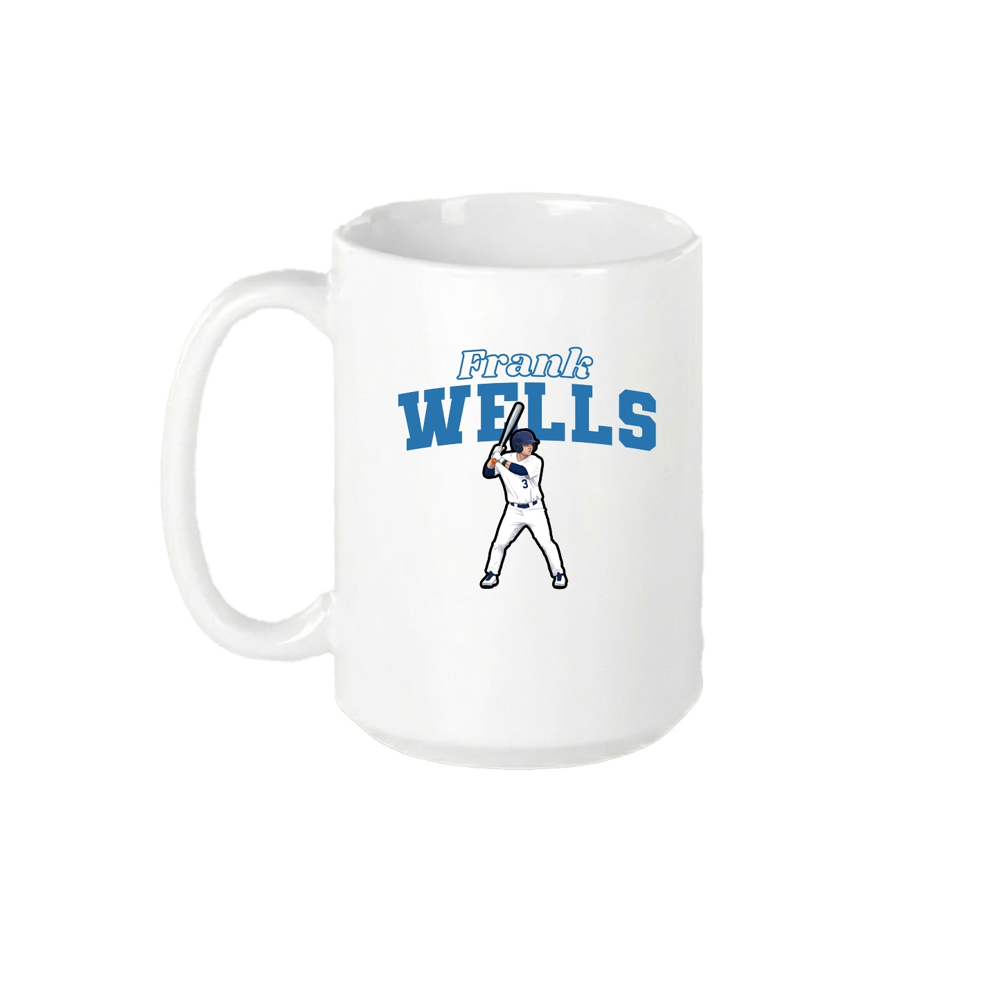 15oz Coffee Mug — Name Arch in White