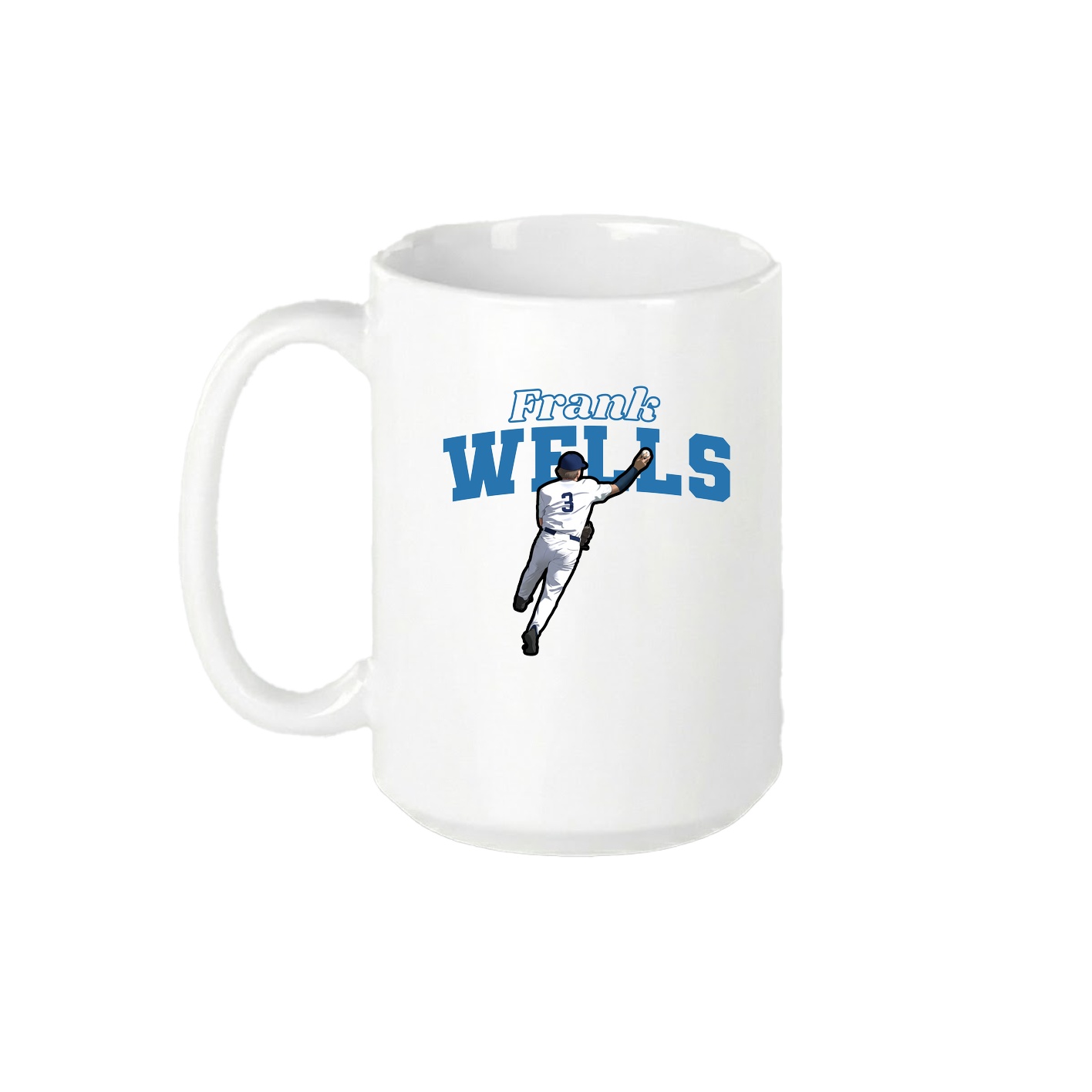15oz Coffee Mug — Name Arch in White