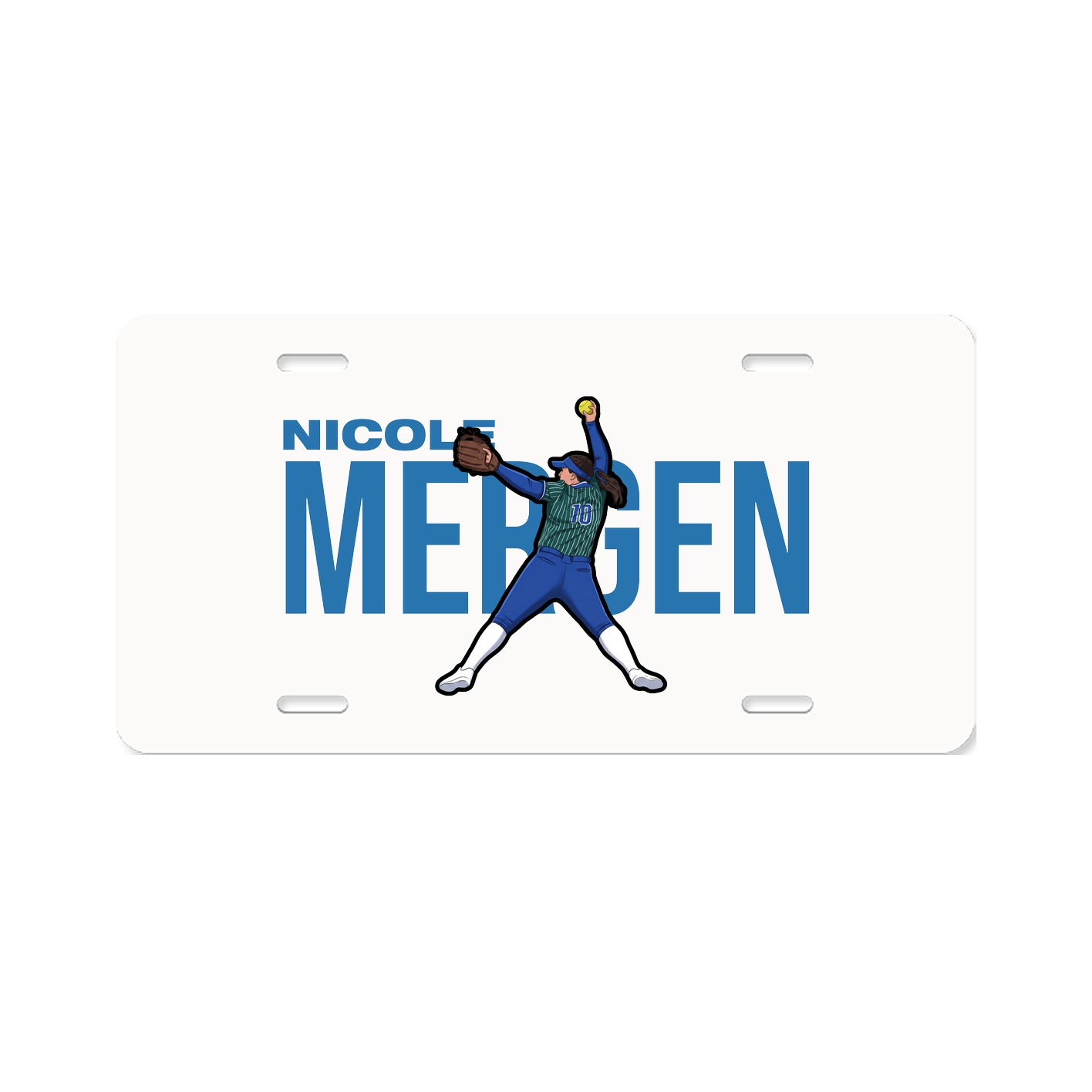 License Plate — Player Name in Classic
