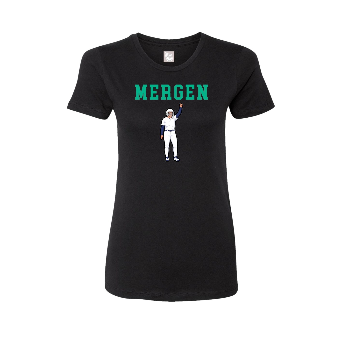 Fitted Women's Tee — Shirsey in Black