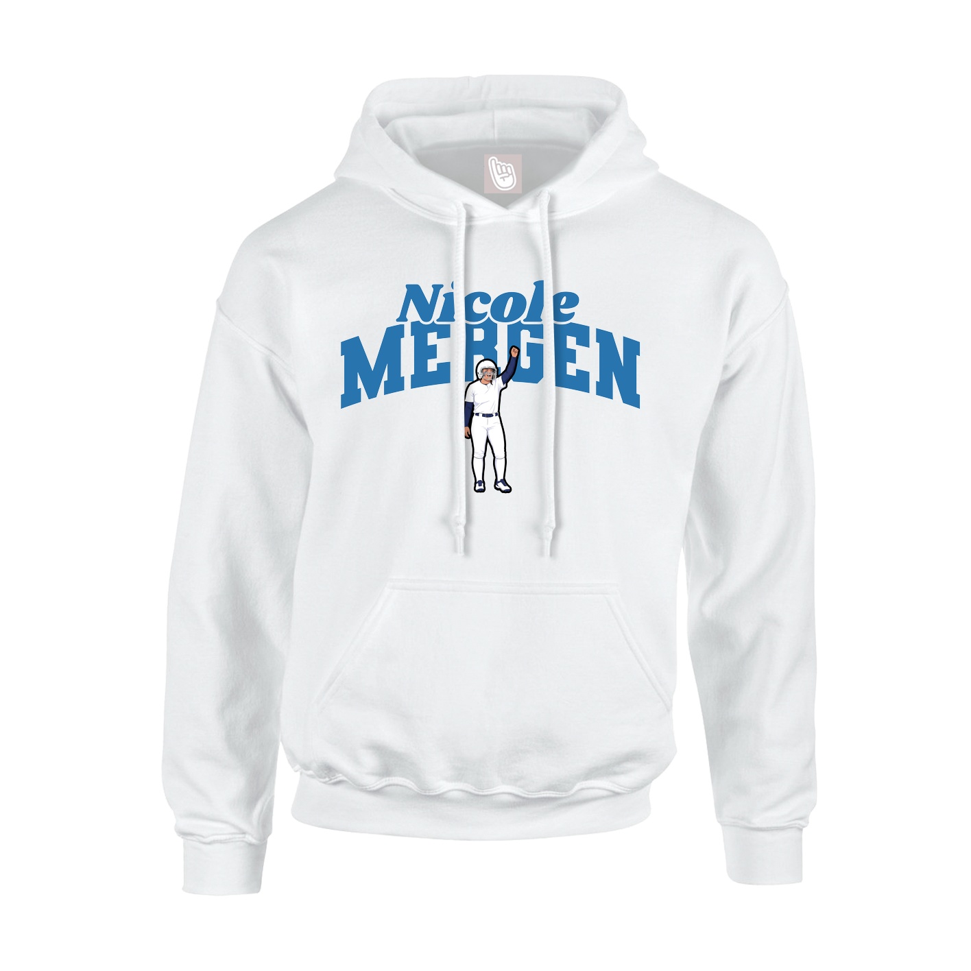 Youth Hoodie — Signature Arch in White