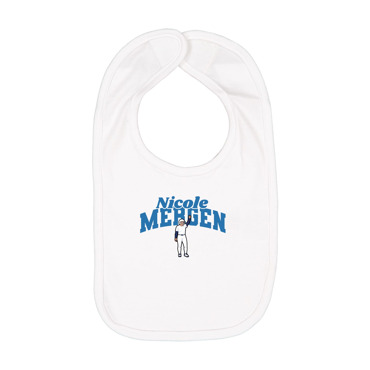 Infant Bib — Signature Arch in White