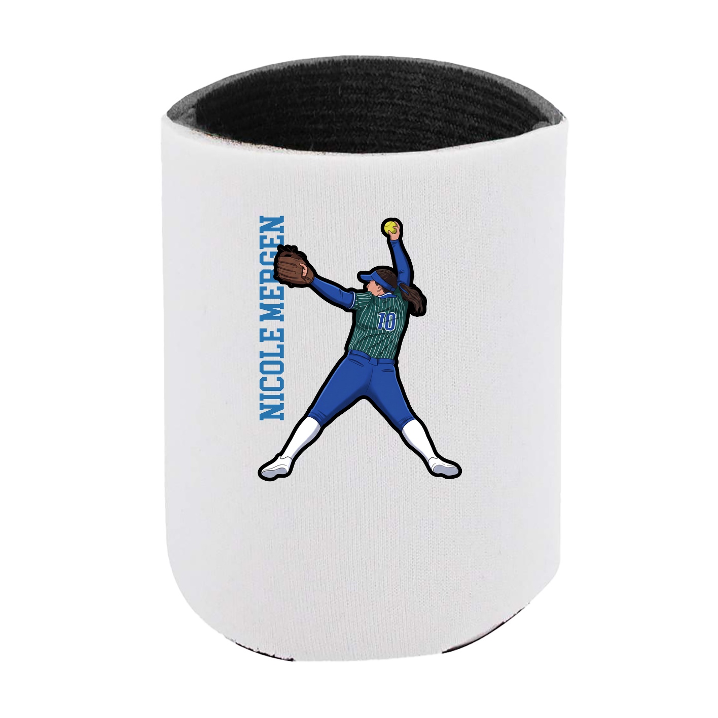Can Holder — Name Vertical in White