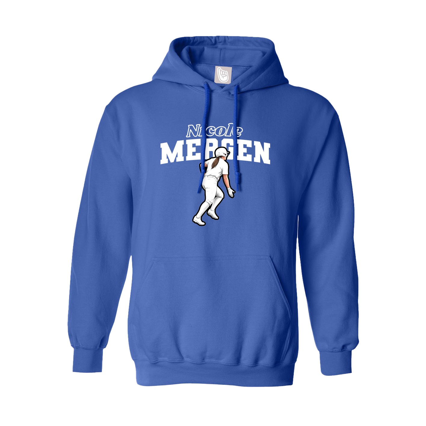 Hoodie — Name Arch in Royal