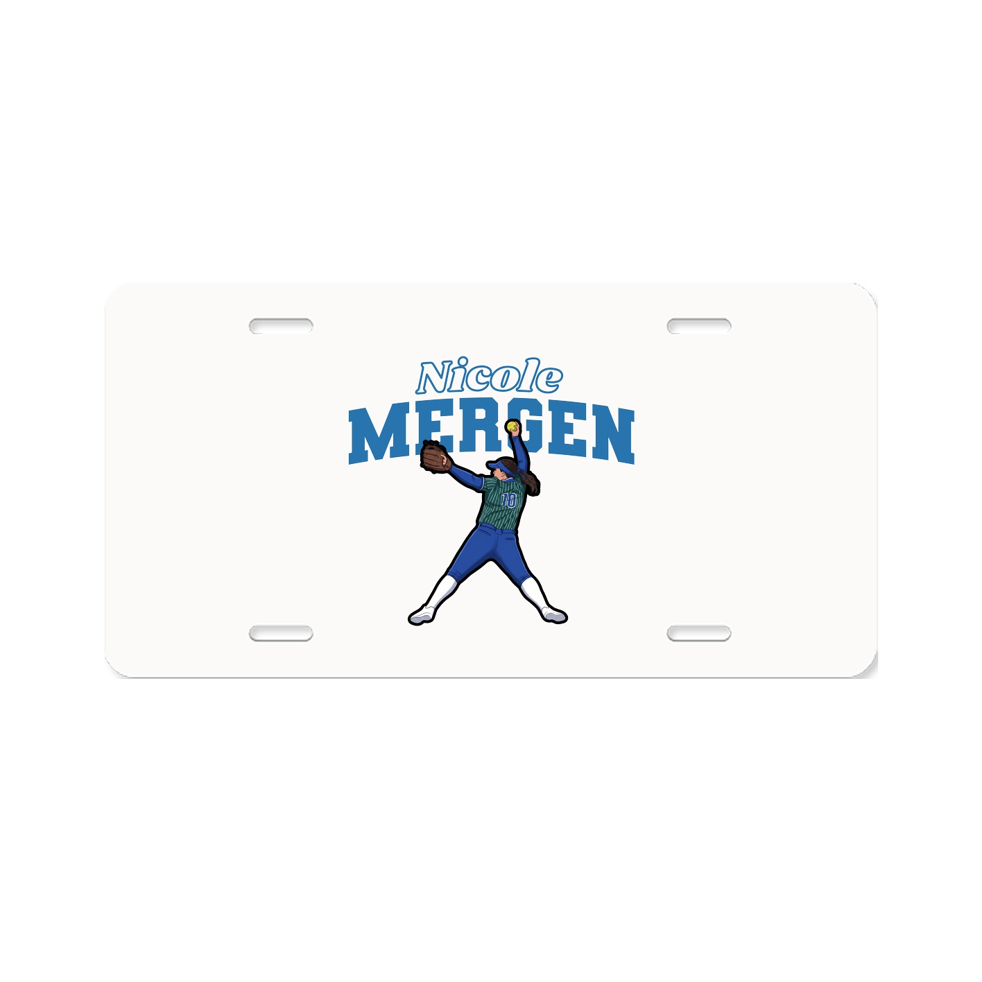 License Plate — Name Arch in Classic