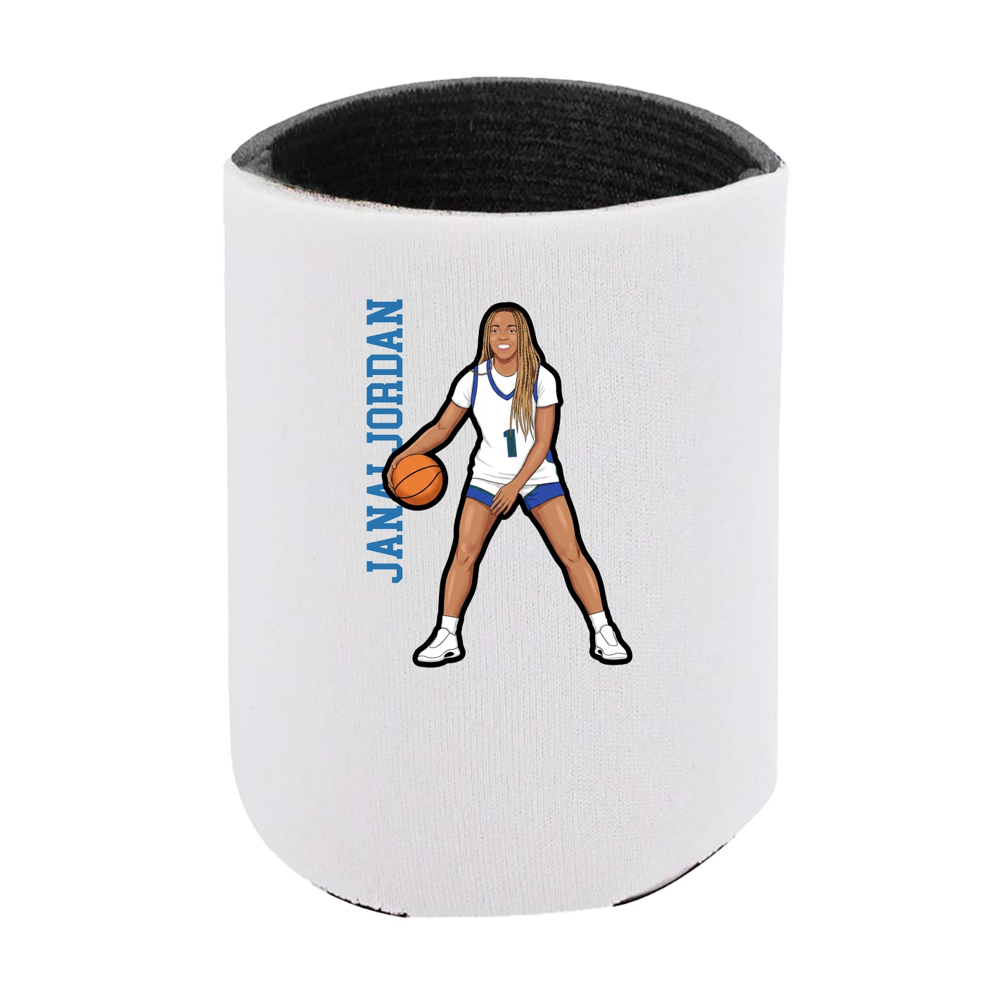 Can Holder — Name Vertical in White