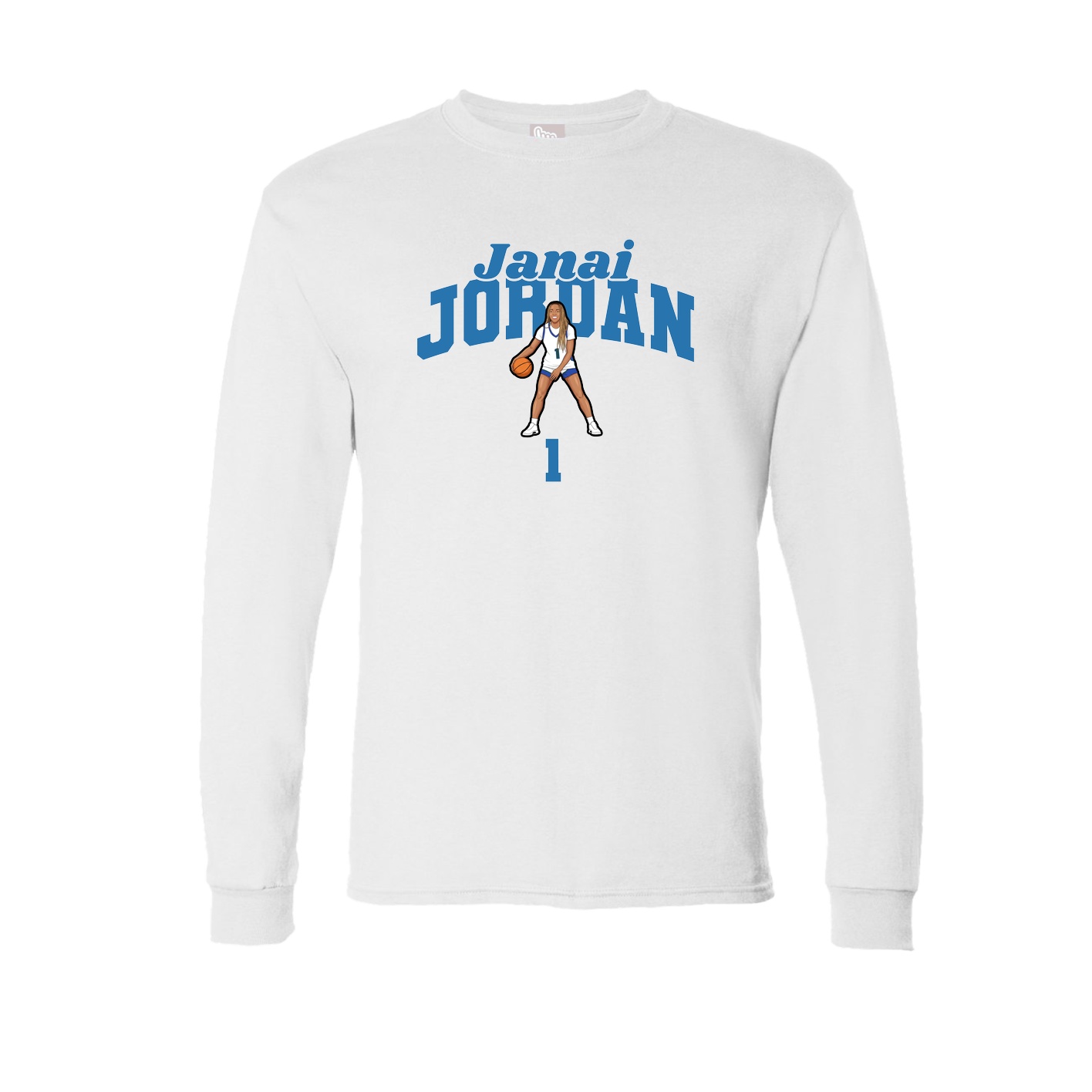 Long Sleeve Tee — Signature Arch in White