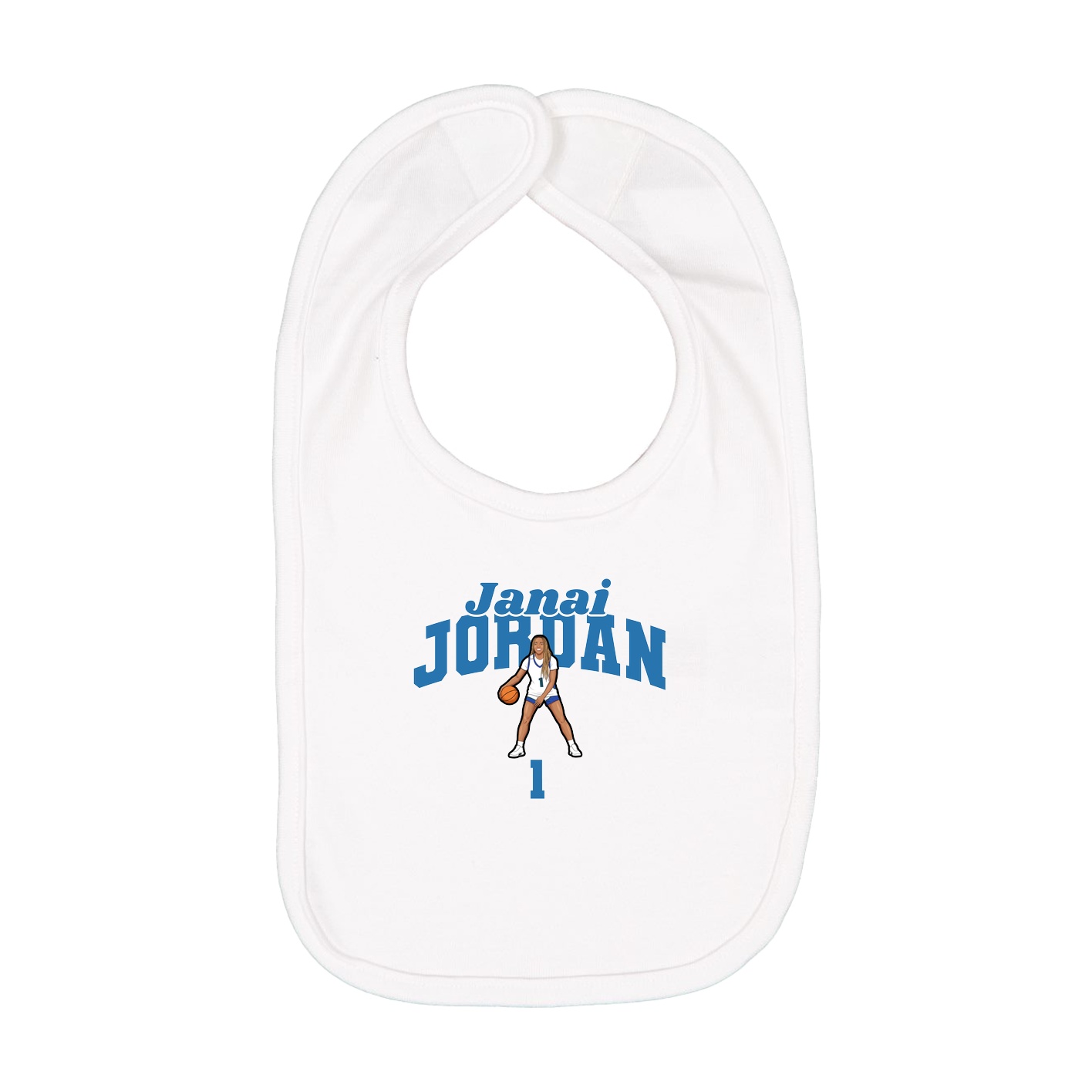 Infant Bib — Signature Arch in White