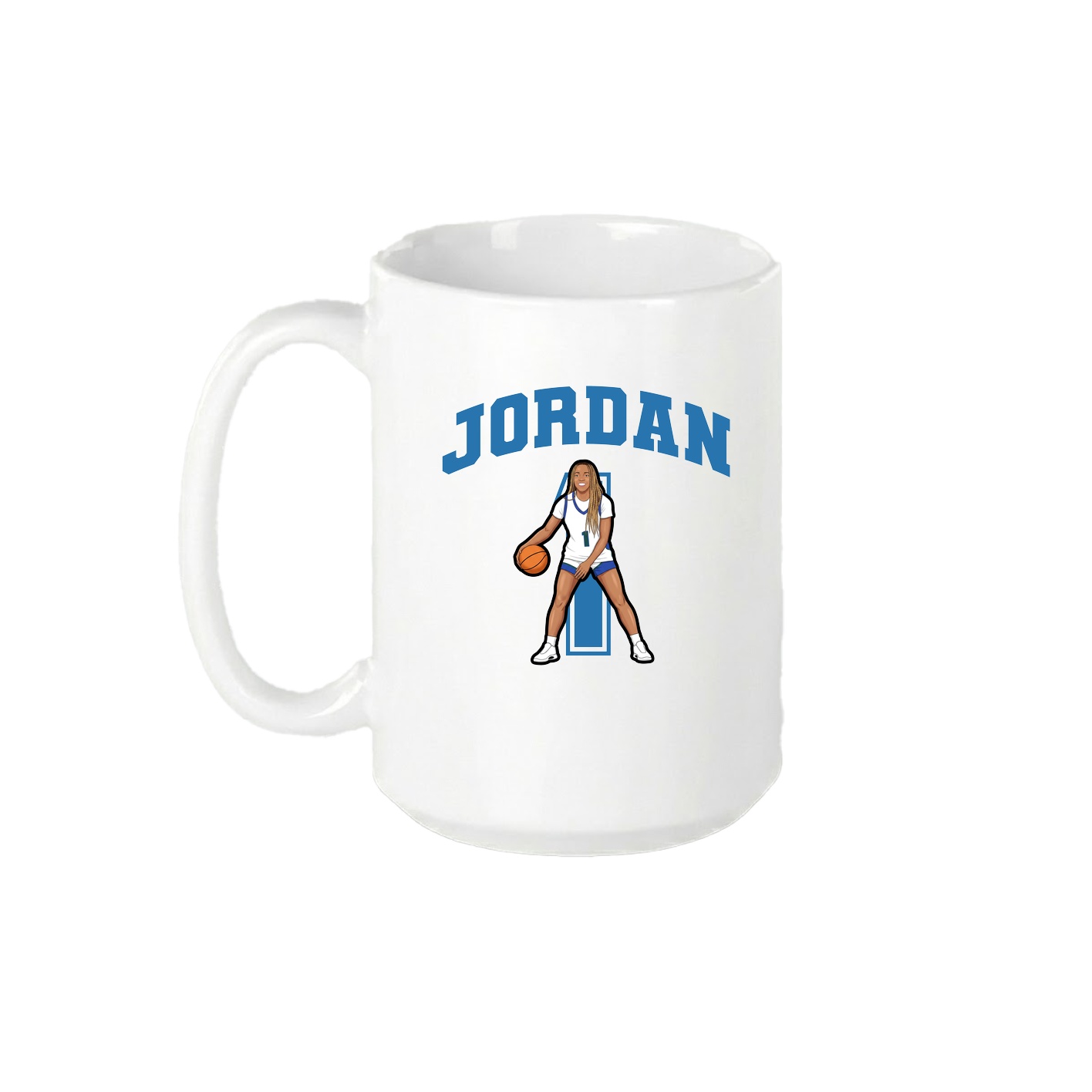 15oz Coffee Mug — Number in White