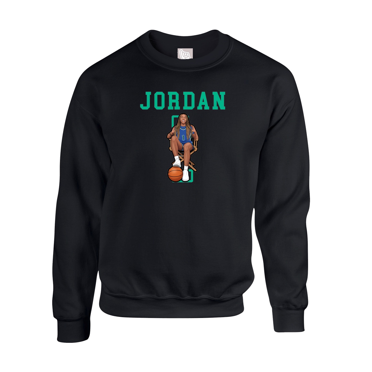 Fleece Crew — Shirsey in Black