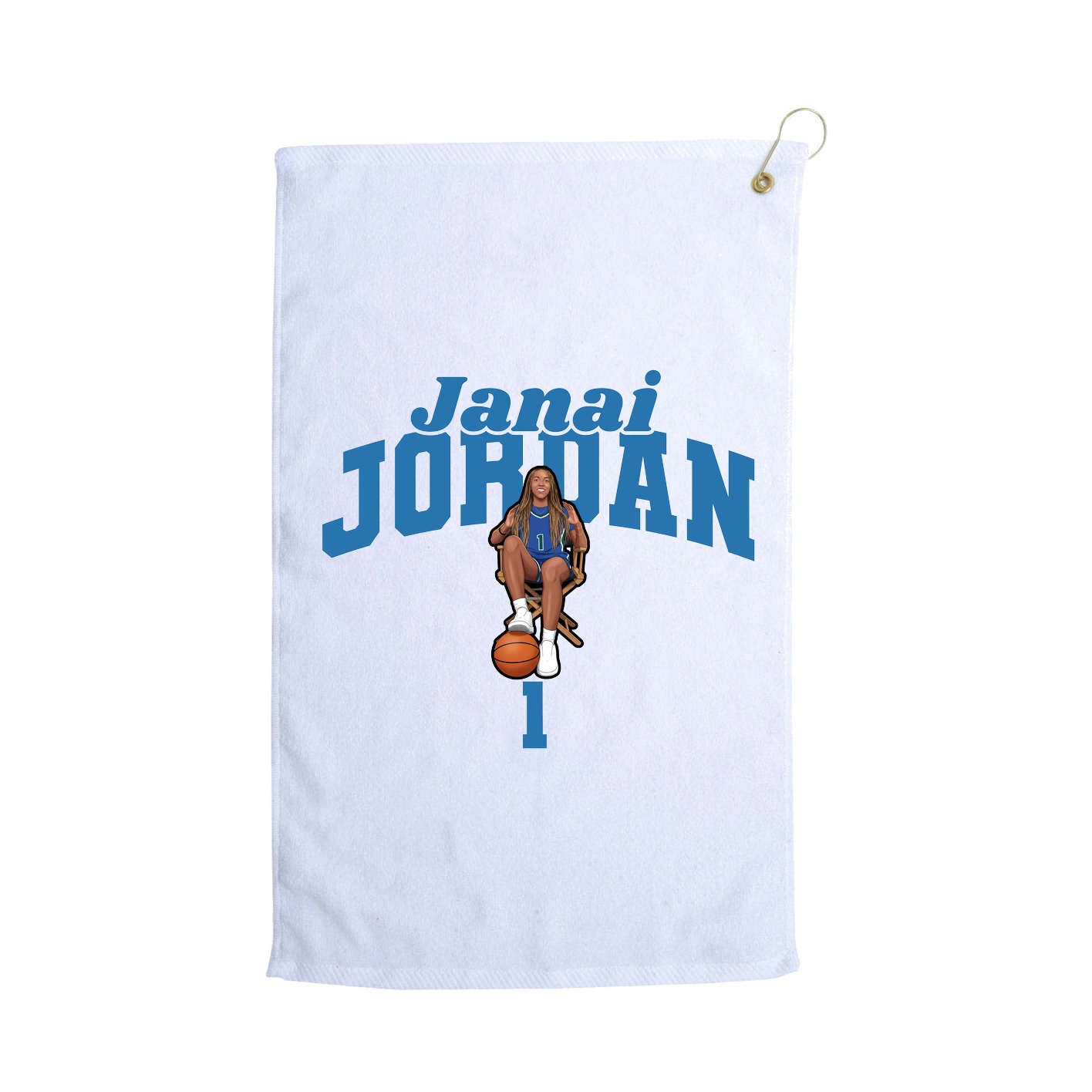 Golf Towel — Signature Arch in White