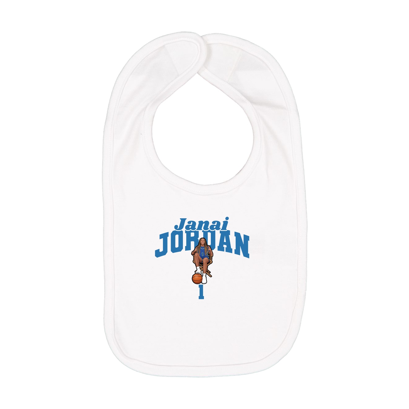 Infant Bib — Signature Arch in White
