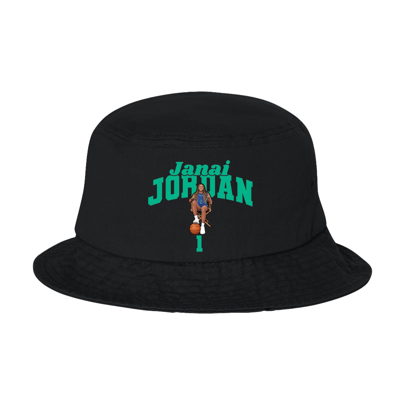 Bucket Cap — Signature Arch in Black
