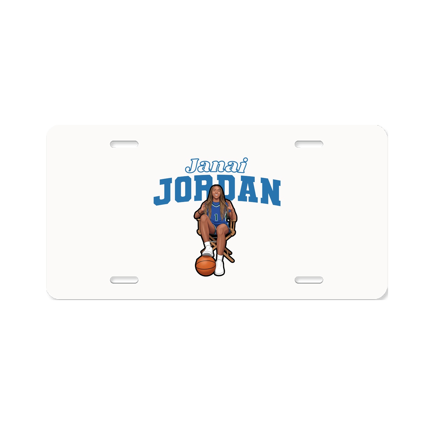 License Plate — Name Arch in Classic