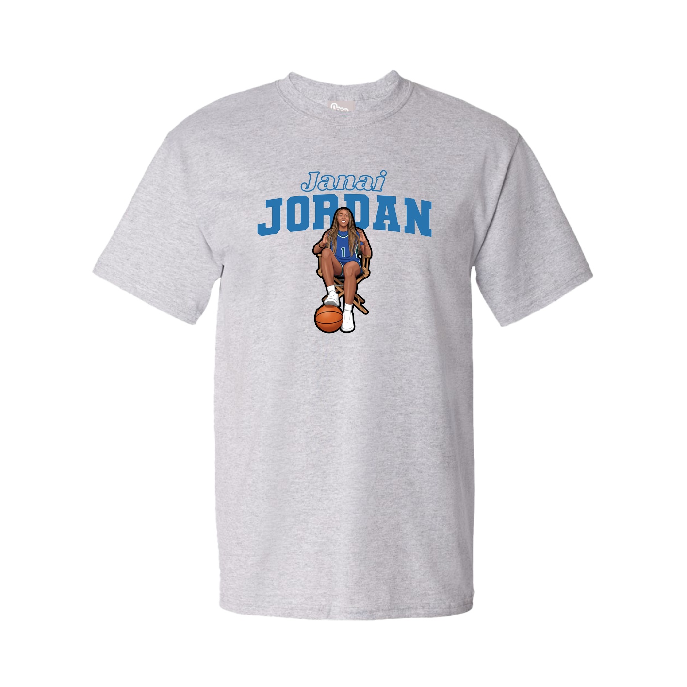 Tee — Name Arch in Grey