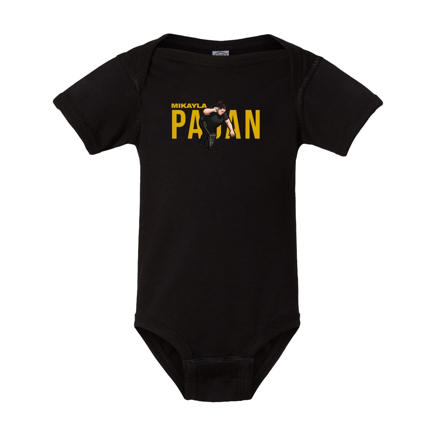 Baby Onesie — Player Name in Black