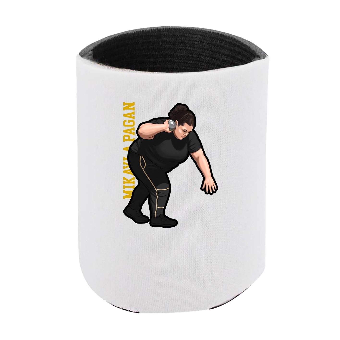 Can Holder — Name Vertical in White