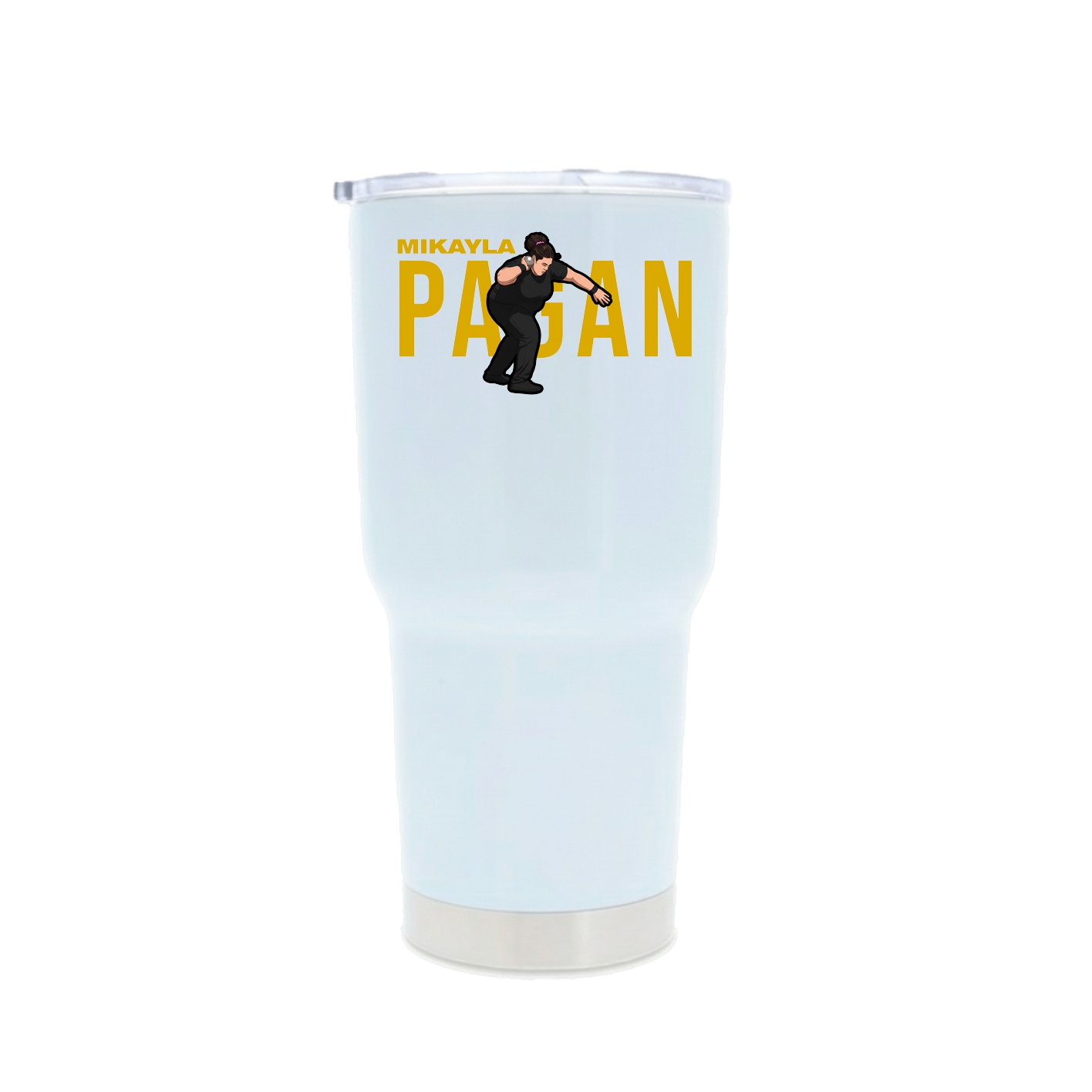 30oz Stainless Steel Tumbler — Player Name in White