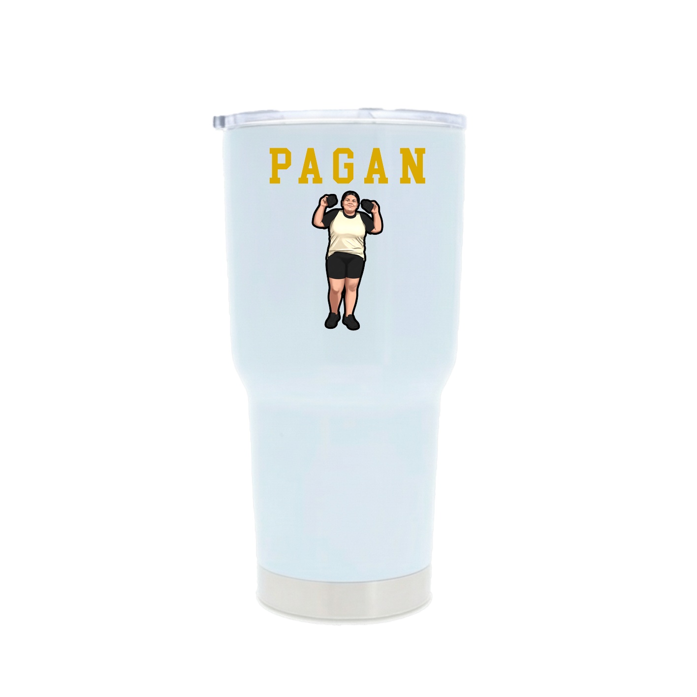 30oz Stainless Steel Tumbler — Shirsey in White
