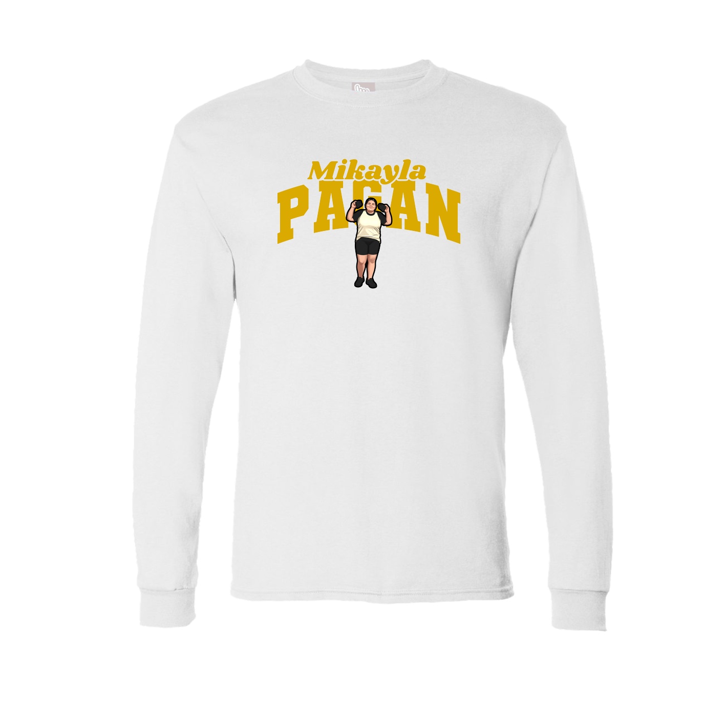 Long Sleeve Tee — Signature Arch in White