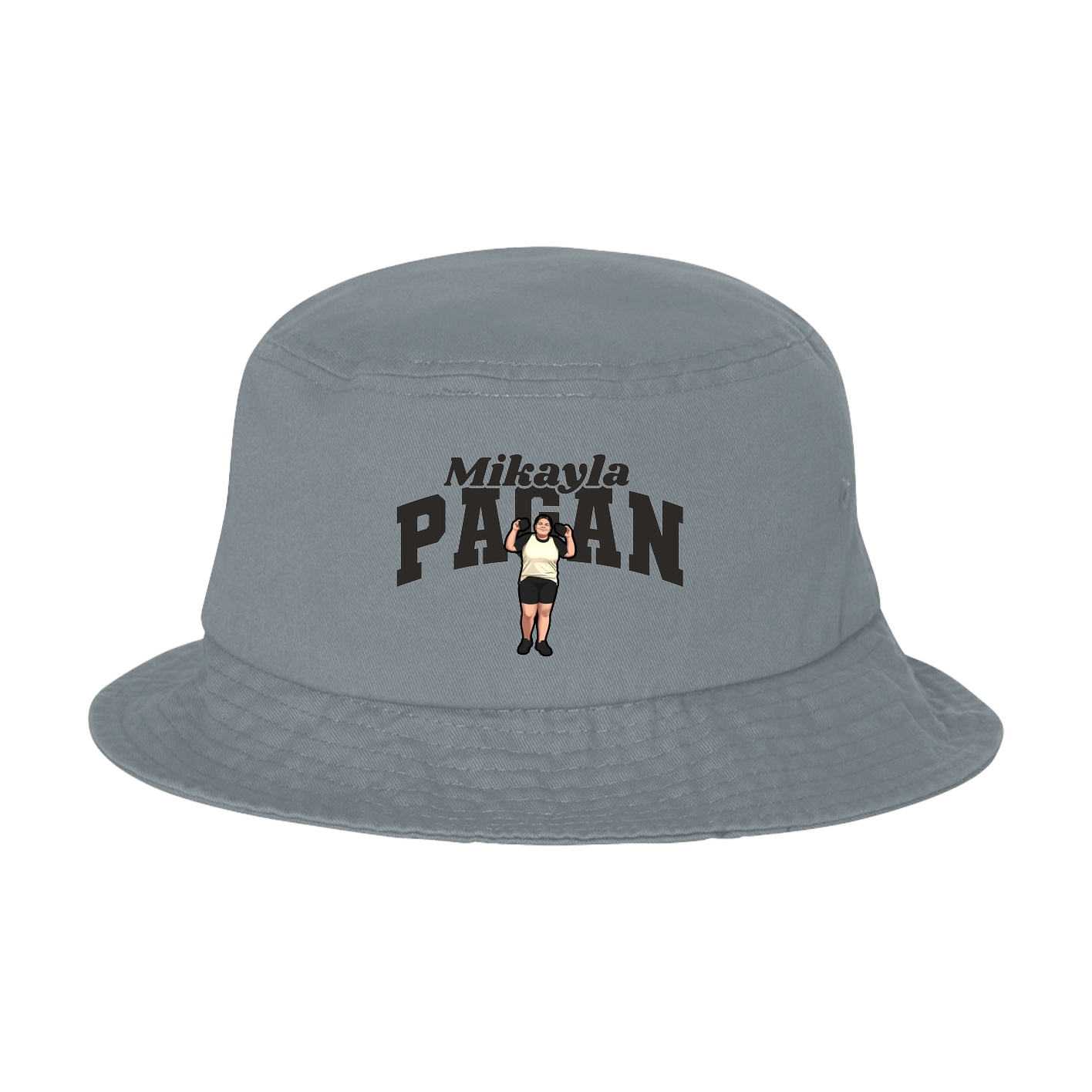 Bucket Cap — Signature Arch in Grey