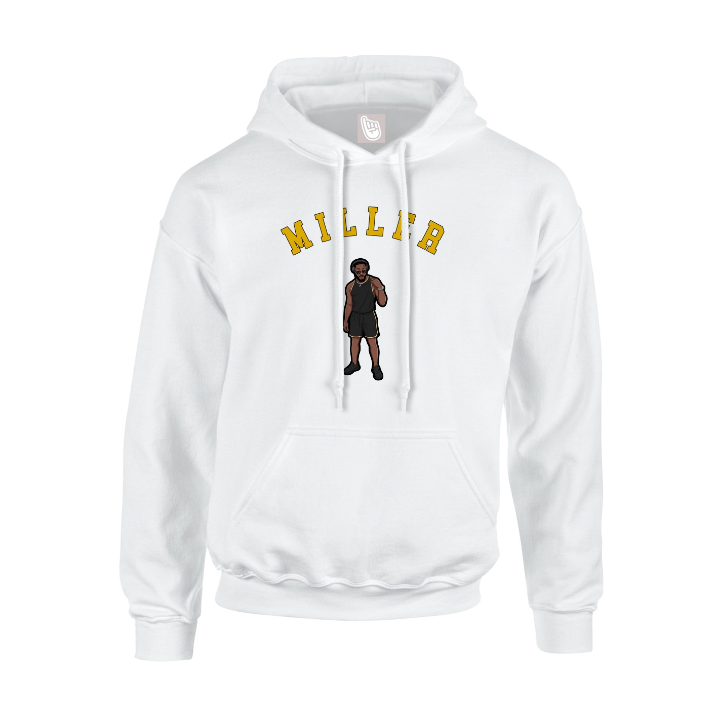Youth Hoodie — Shirsey Arch in White