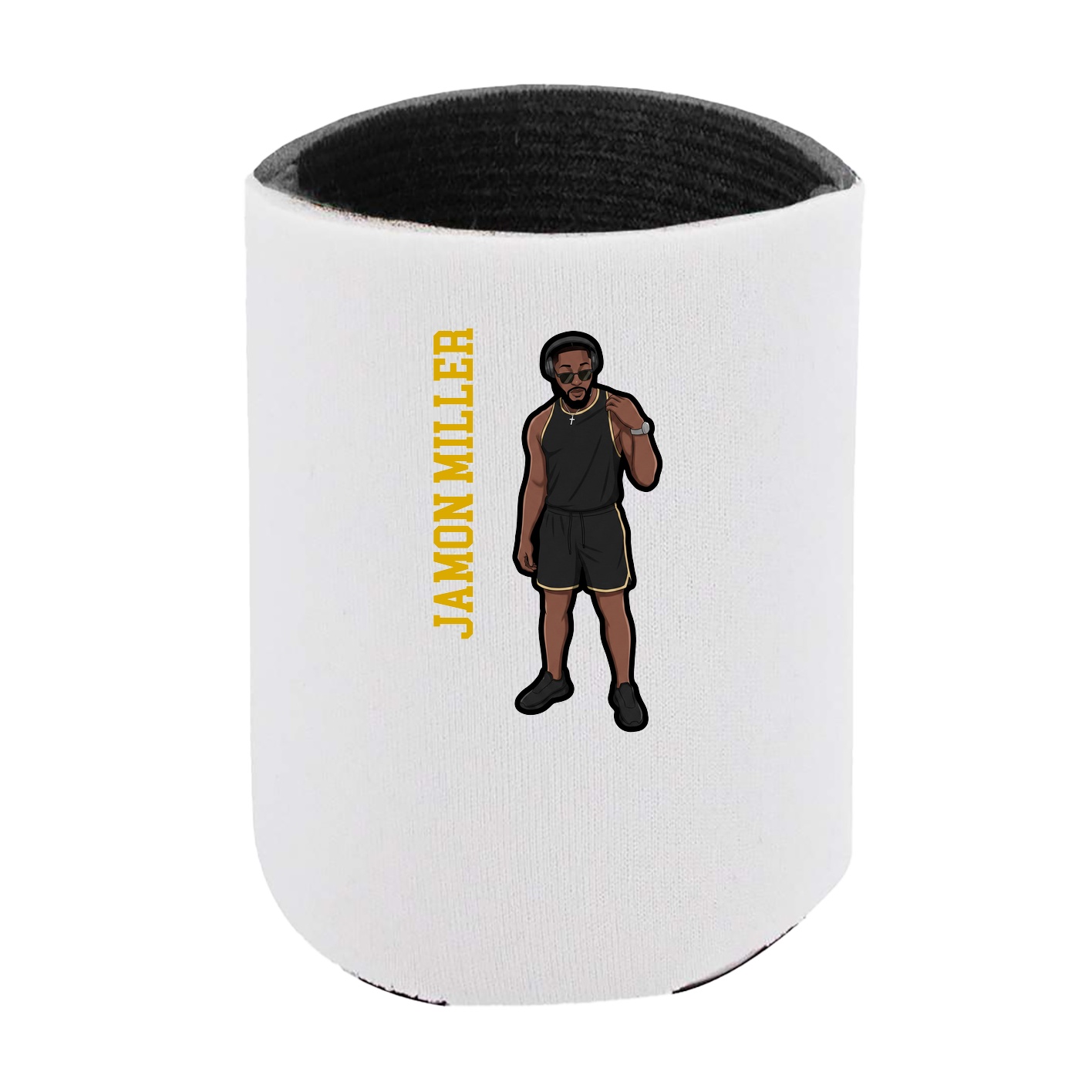 Can Holder — Name Vertical in White