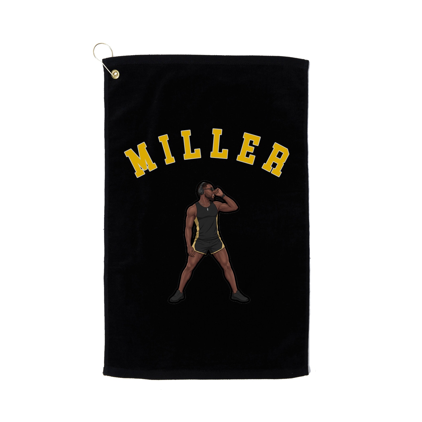 Golf Towel — Shirsey Arch in Black