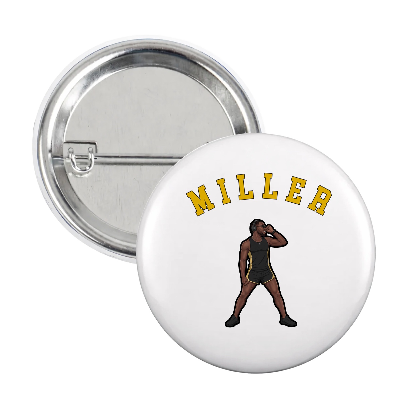 Game Day Button — Shirsey Arch in White