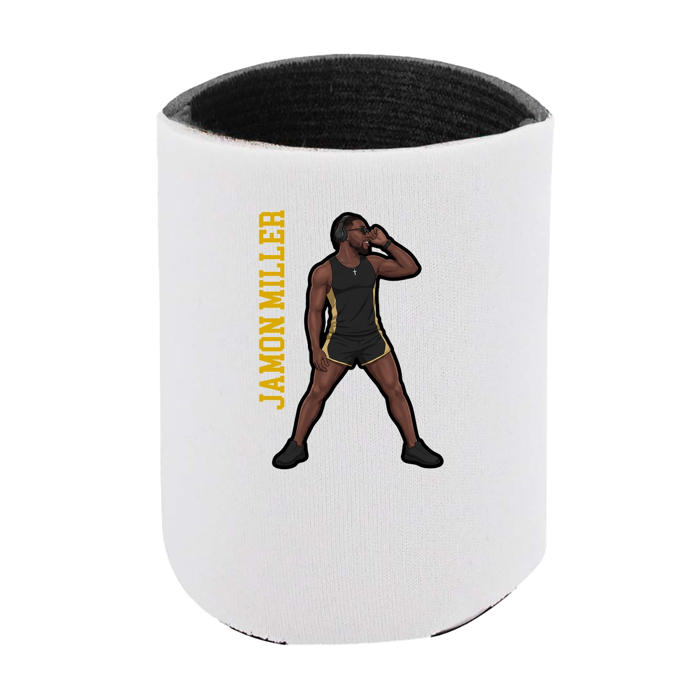Can Holder — Name Vertical in White