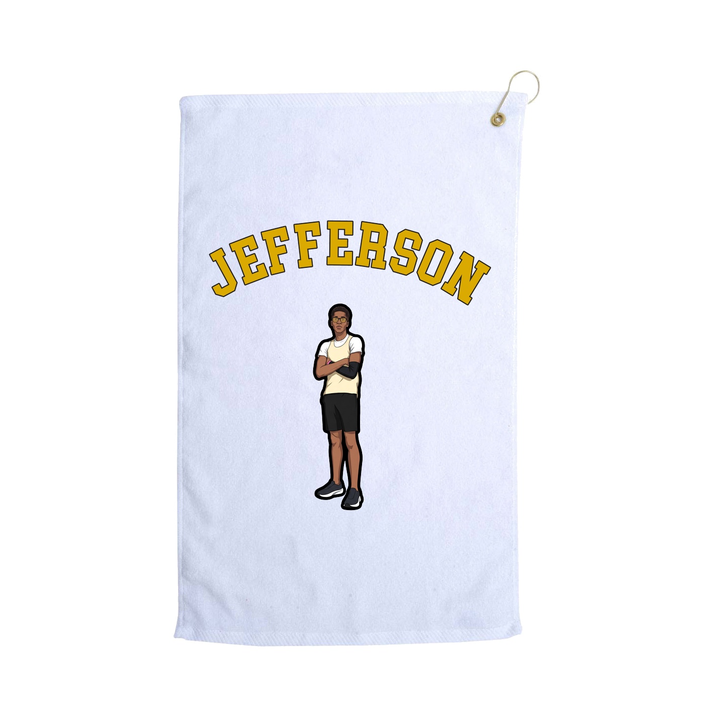 Golf Towel — Shirsey Arch in White