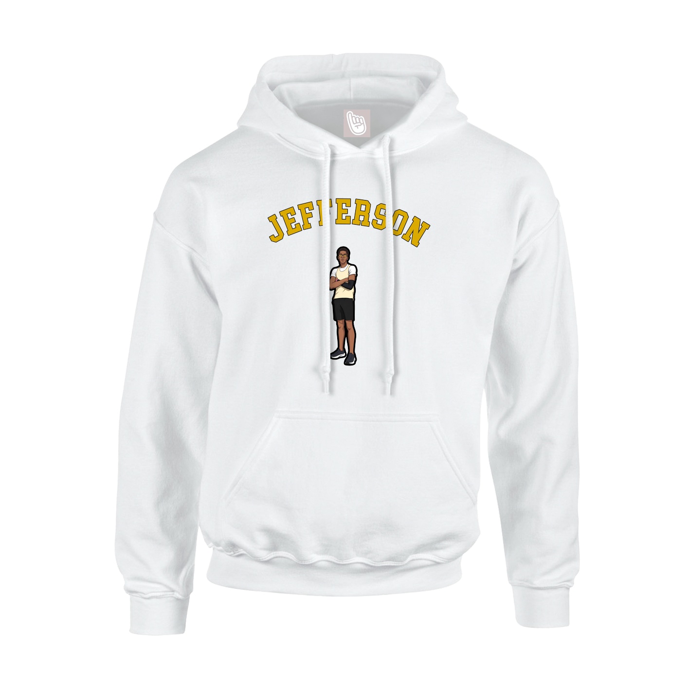 Hoodie — Shirsey Arch in White