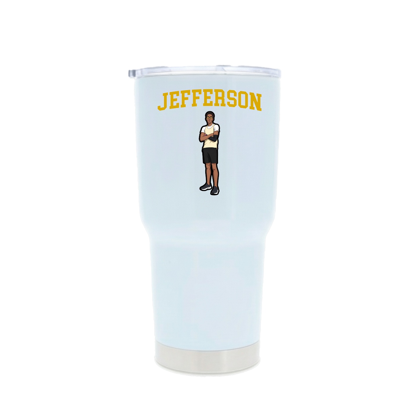 30oz Stainless Steel Tumbler — Shirsey in White