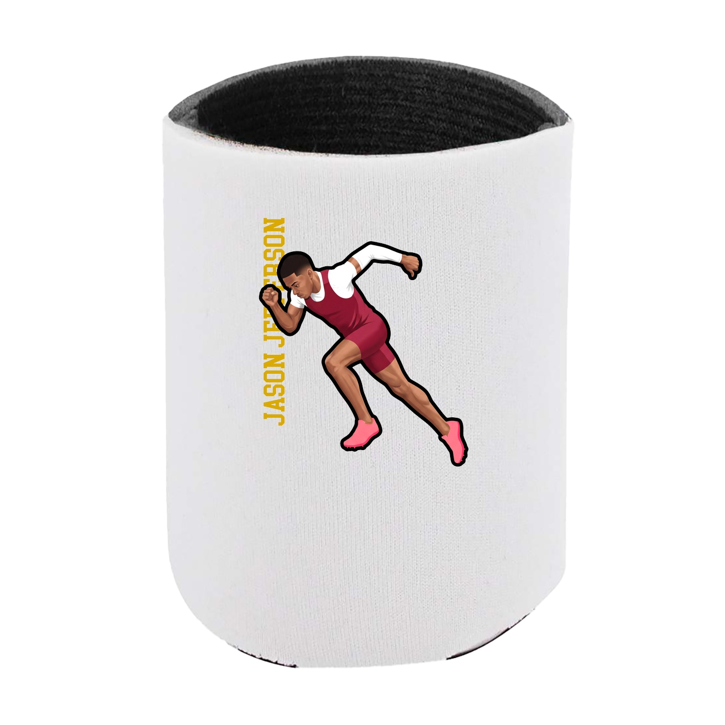 Can Holder — Name Vertical in White