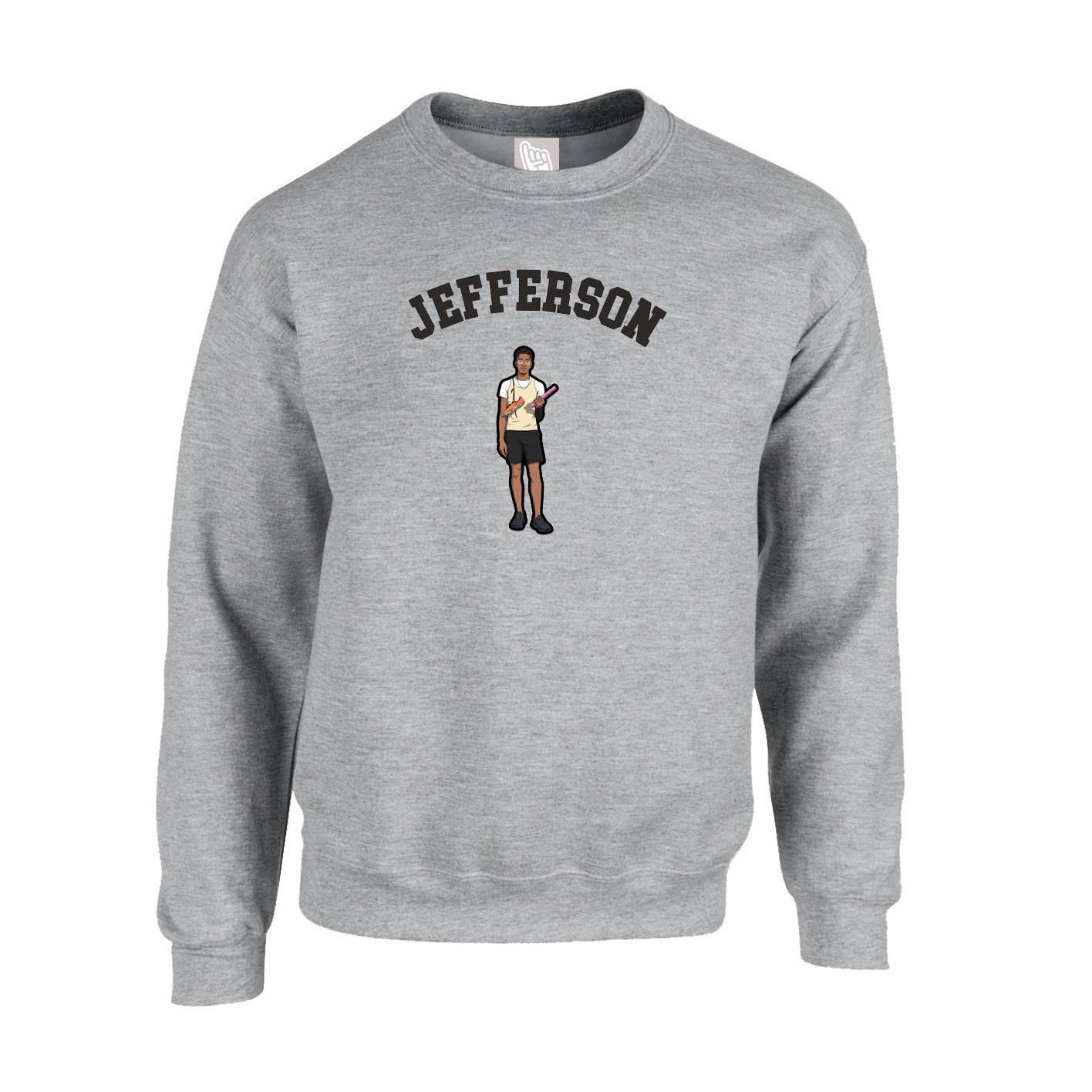 Fleece Crew — Shirsey Arch in Grey