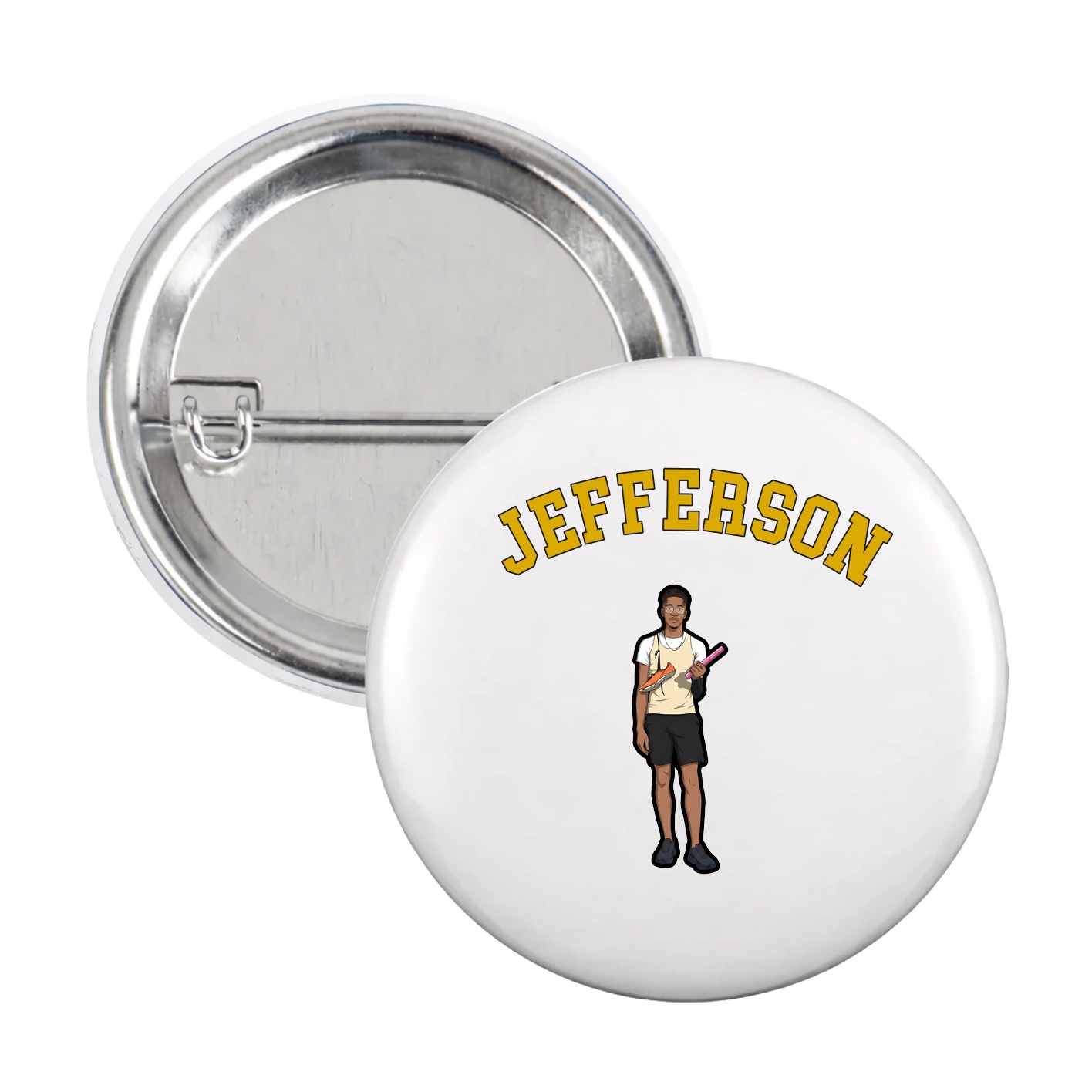 Game Day Button — Shirsey Arch in White