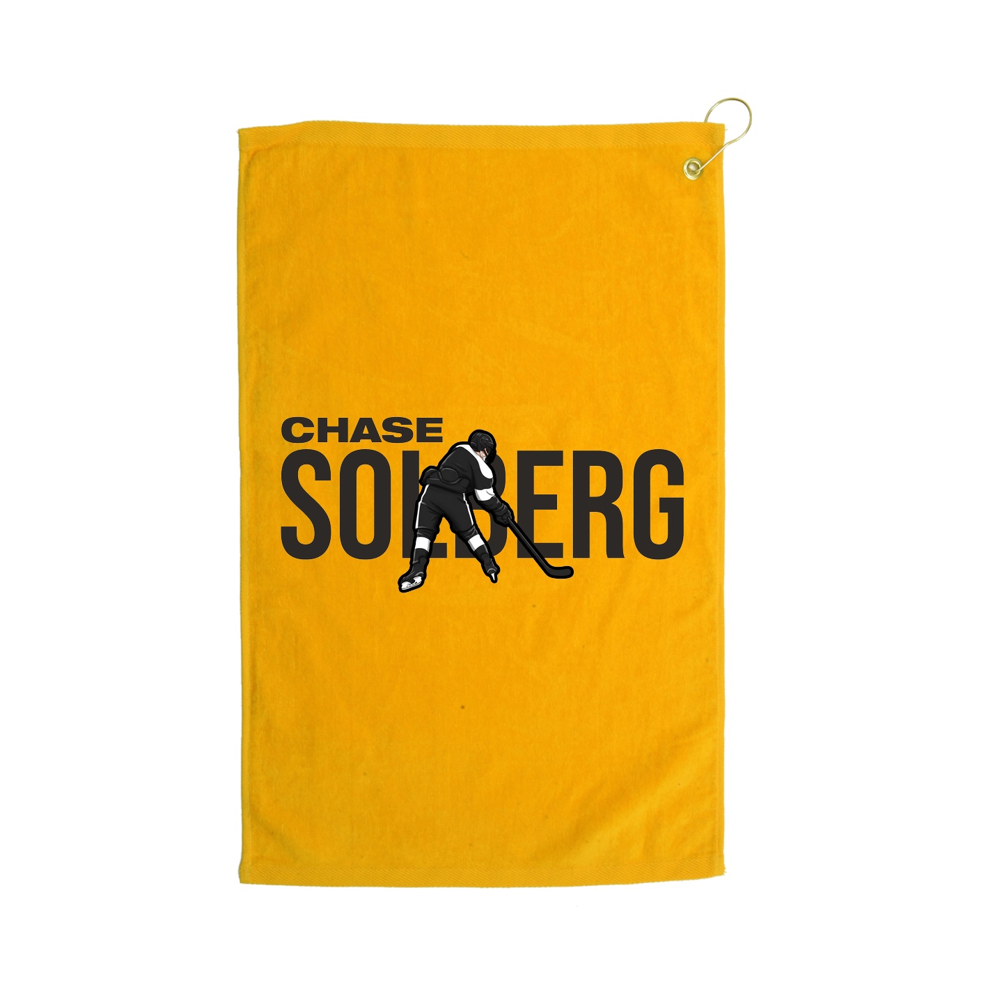 Golf Towel — Player Name in Gold