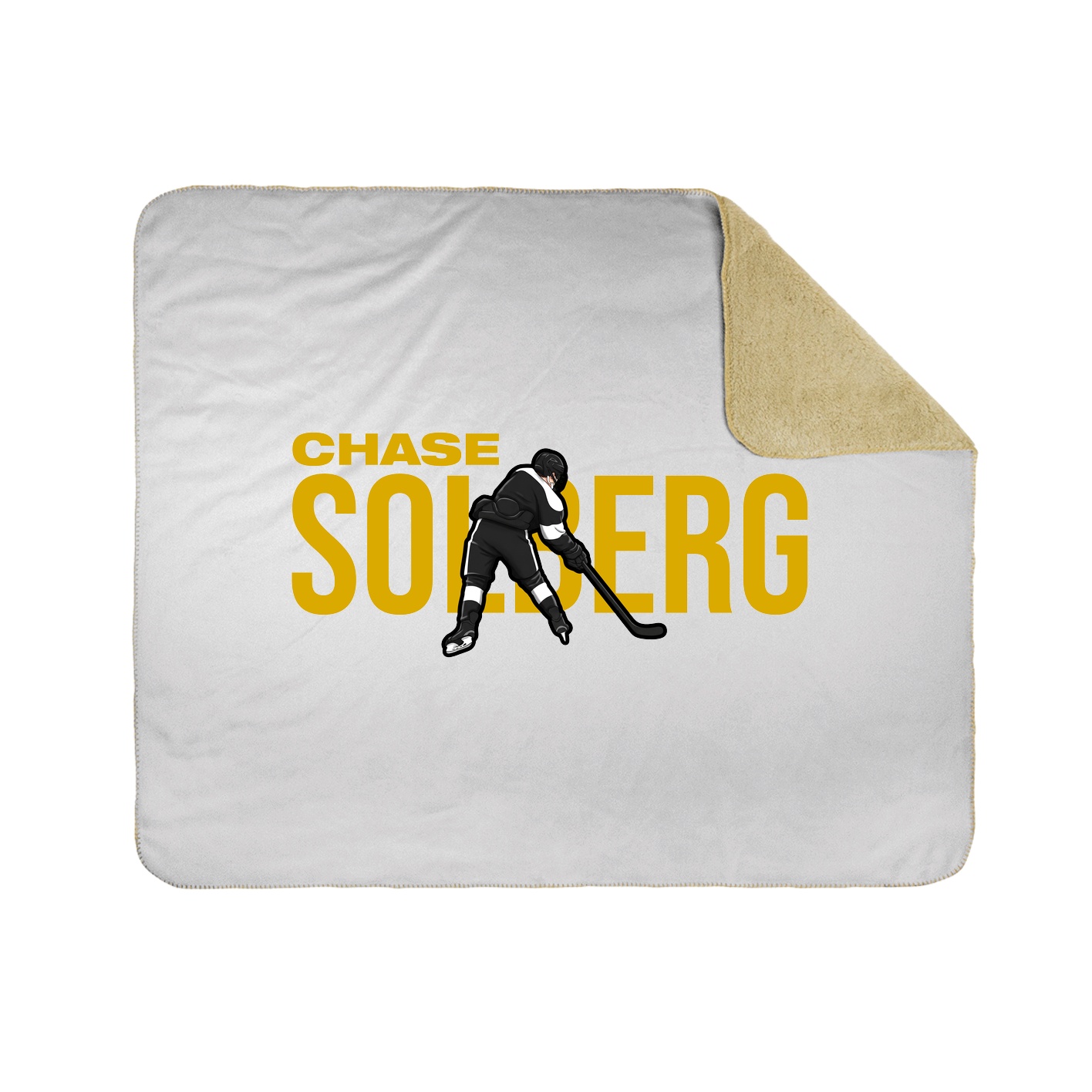 Throw Blanket — Player Name in White