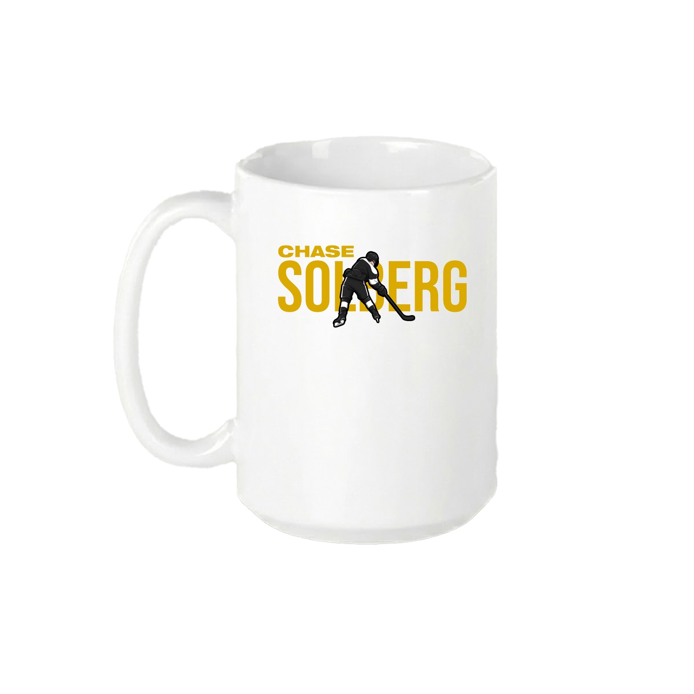 15oz Coffee Mug — Player Name in White