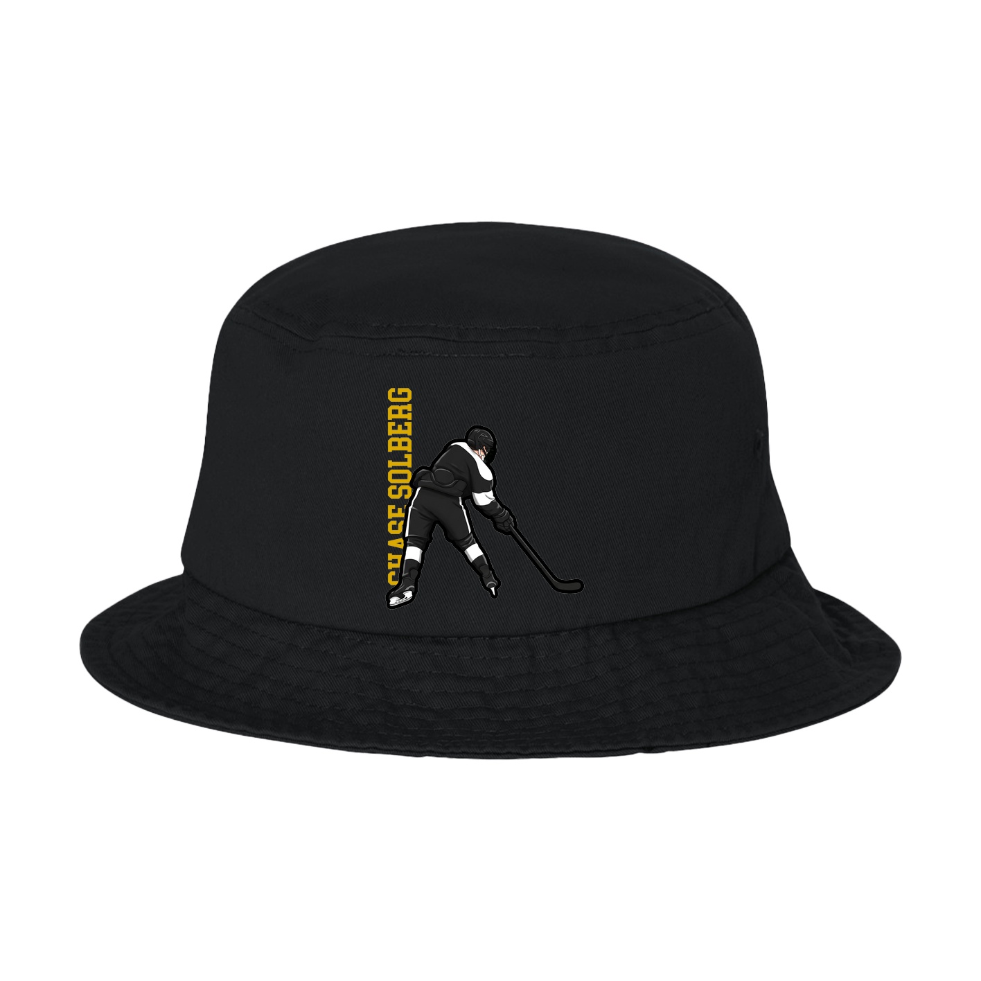 Bucket Cap — Name Vertical in Black