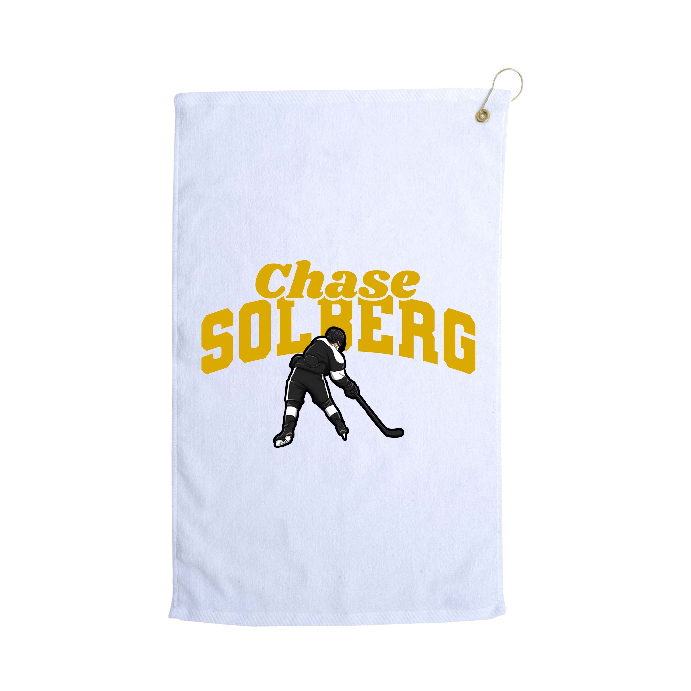 Golf Towel — Signature Arch in White