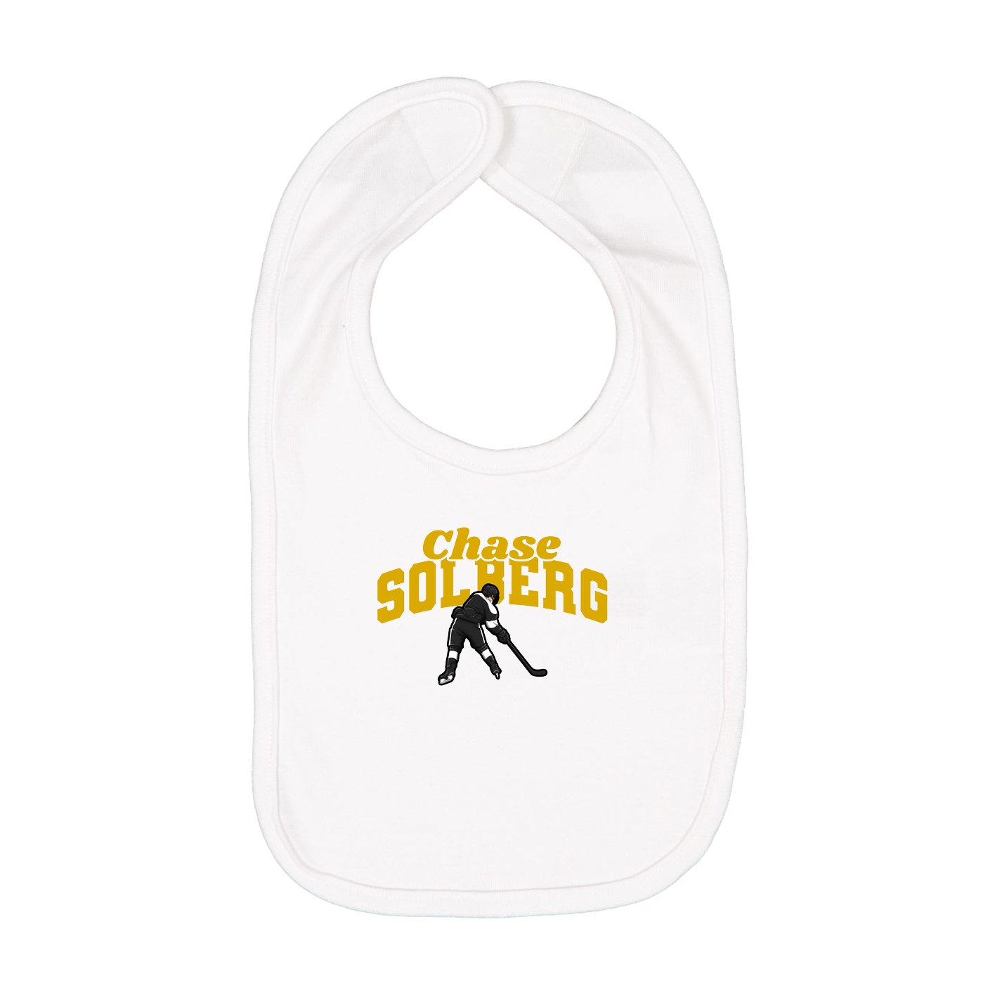 Infant Bib — Signature Arch in White