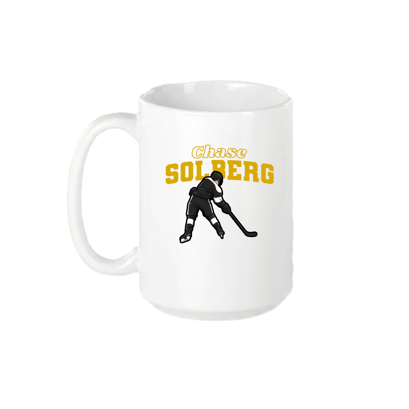 15oz Coffee Mug — Name Arch in White