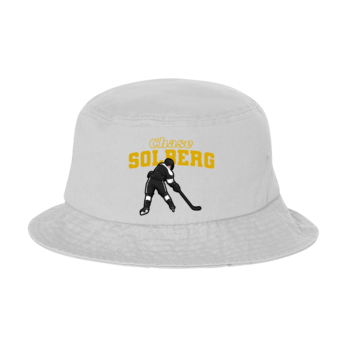 Bucket Cap — Name Arch in White