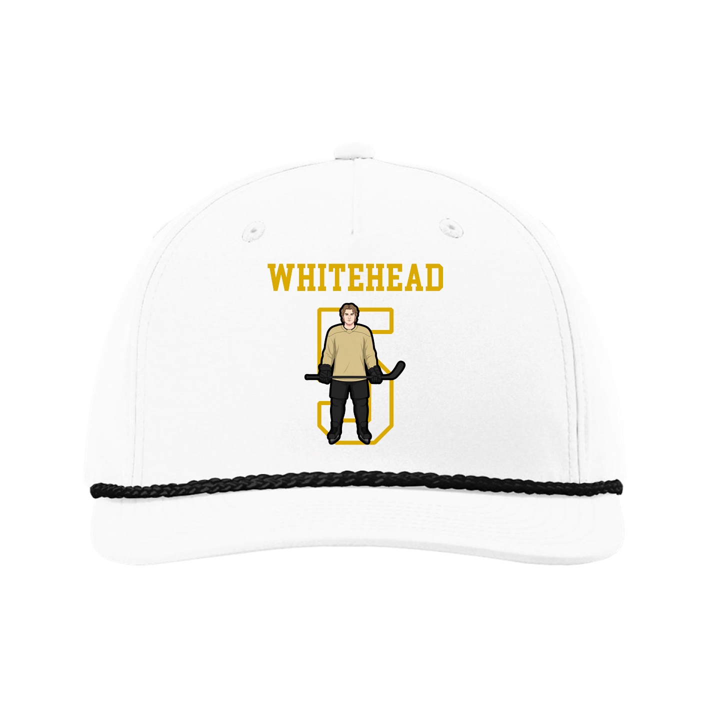 Five-Panel Classic Rope Cap — Shirsey in White