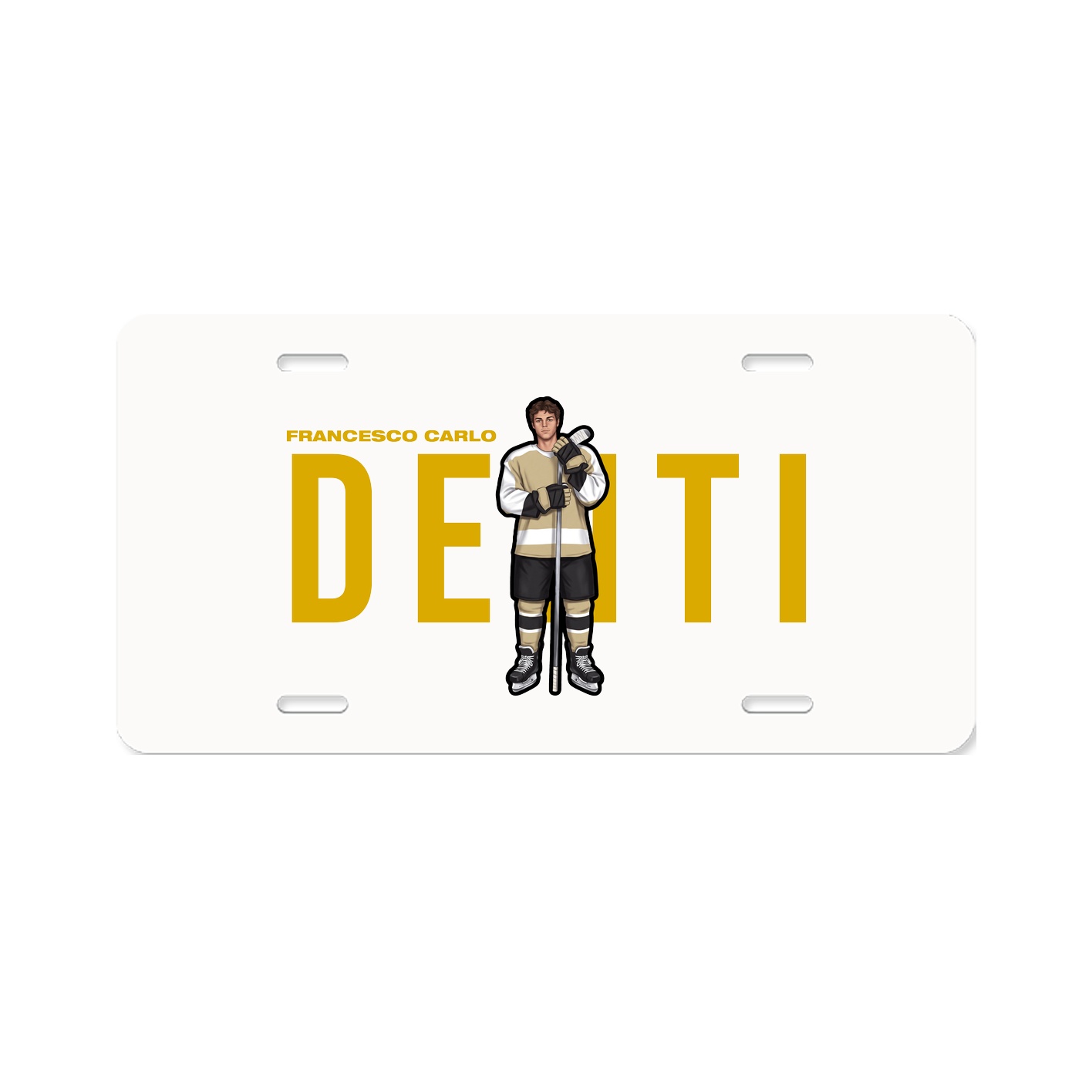 License Plate — Player Name in Classic